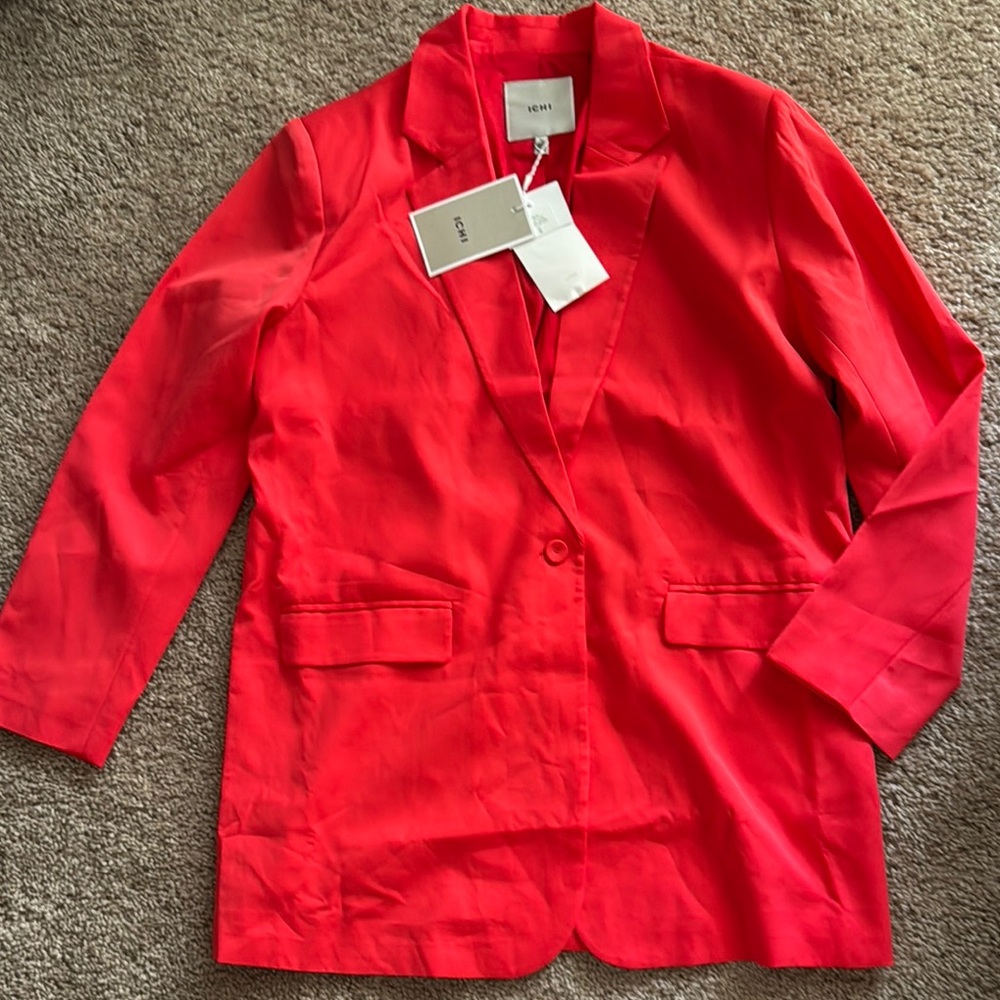 Vibrant Red Blazer